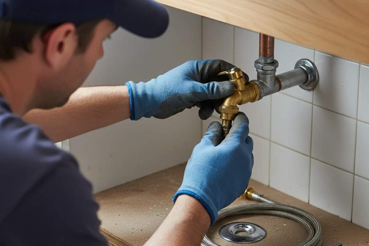 Shutoff valve and fitting work during Emergency Plumbing in Northpoint